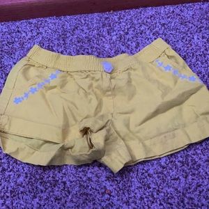 Bright yellow shorts